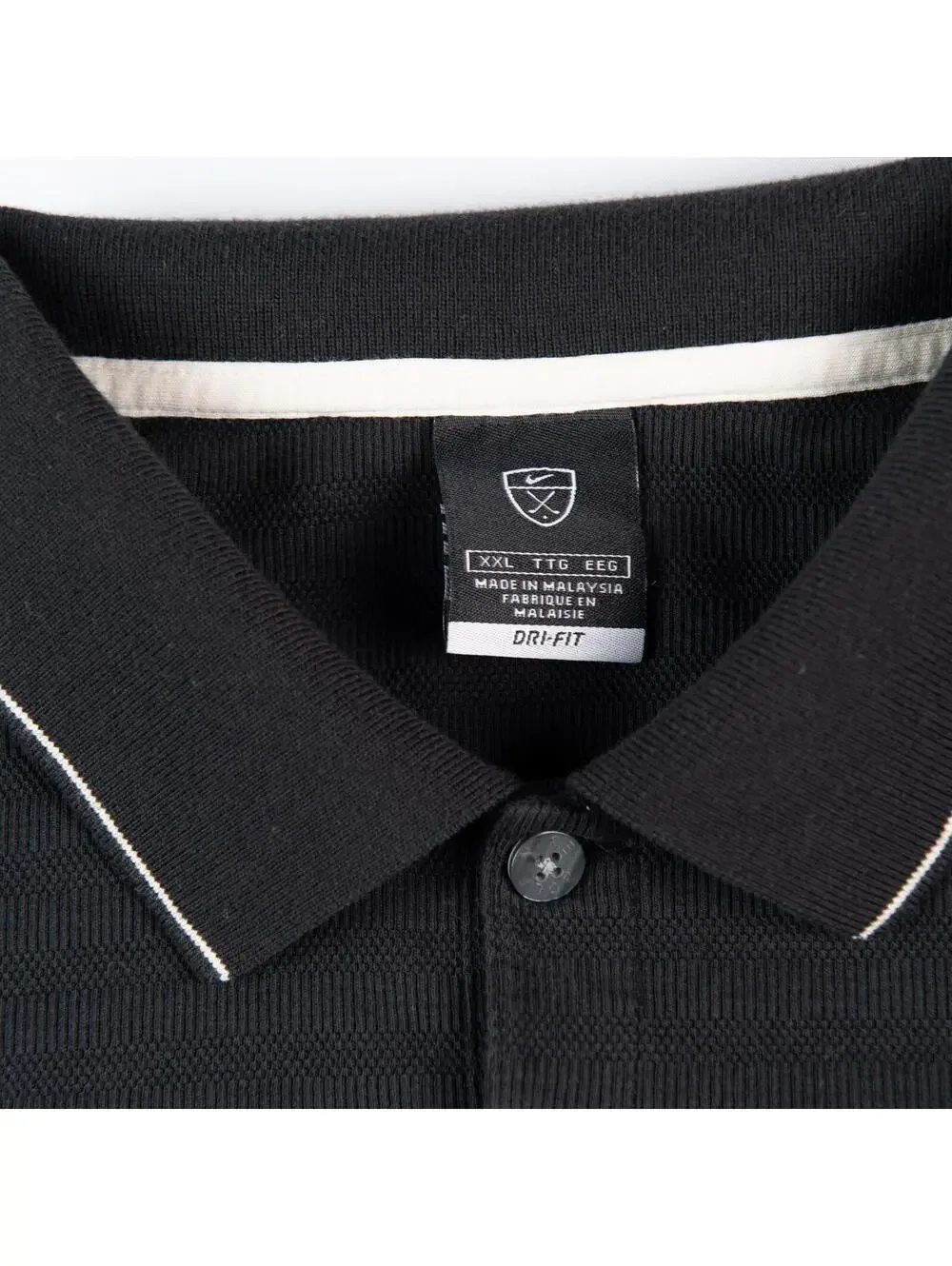 Nike Golf Dri-FIT Polo Shirt Black XXL Mens Swoosh Performance - Picture 4 of 7